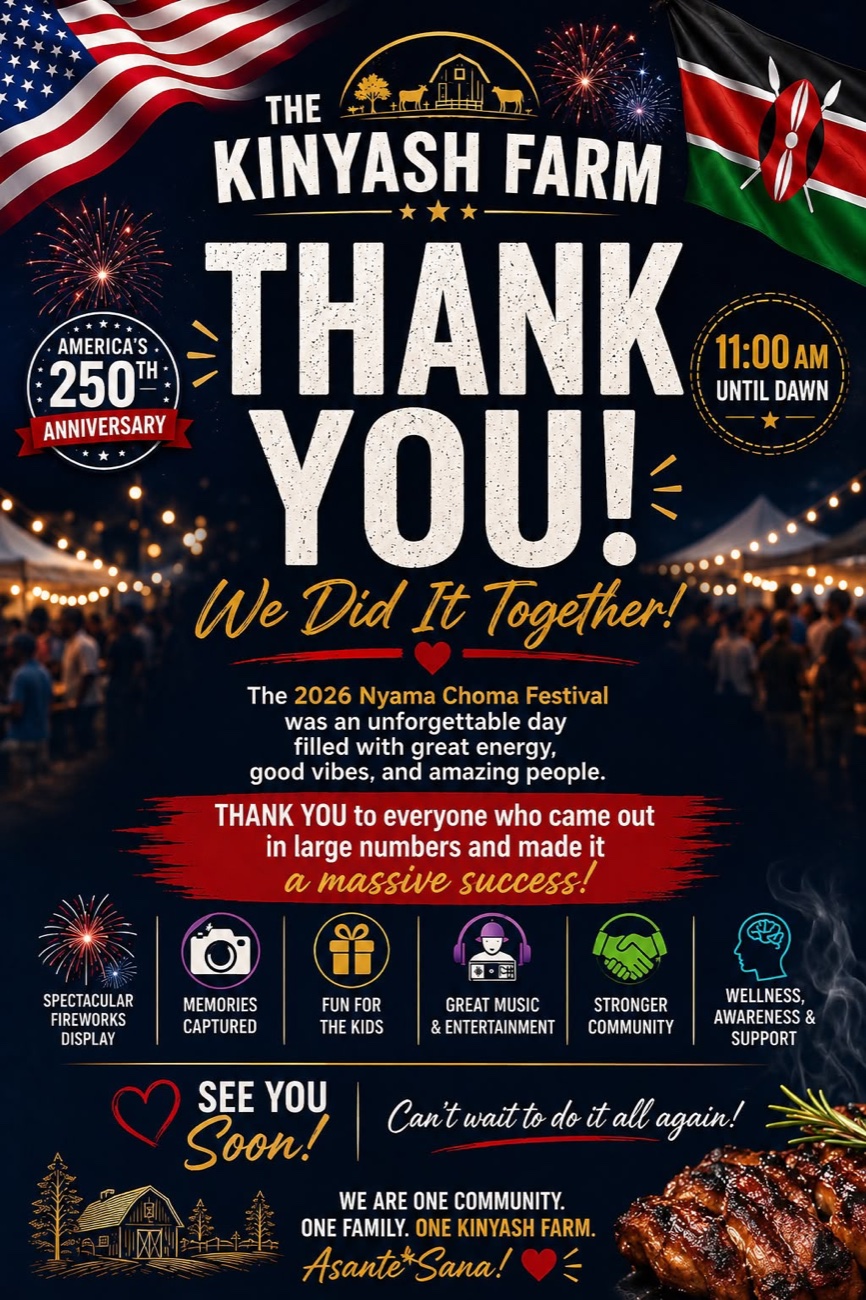 The Kinyash Farm Nyama Choma Festival thank-you