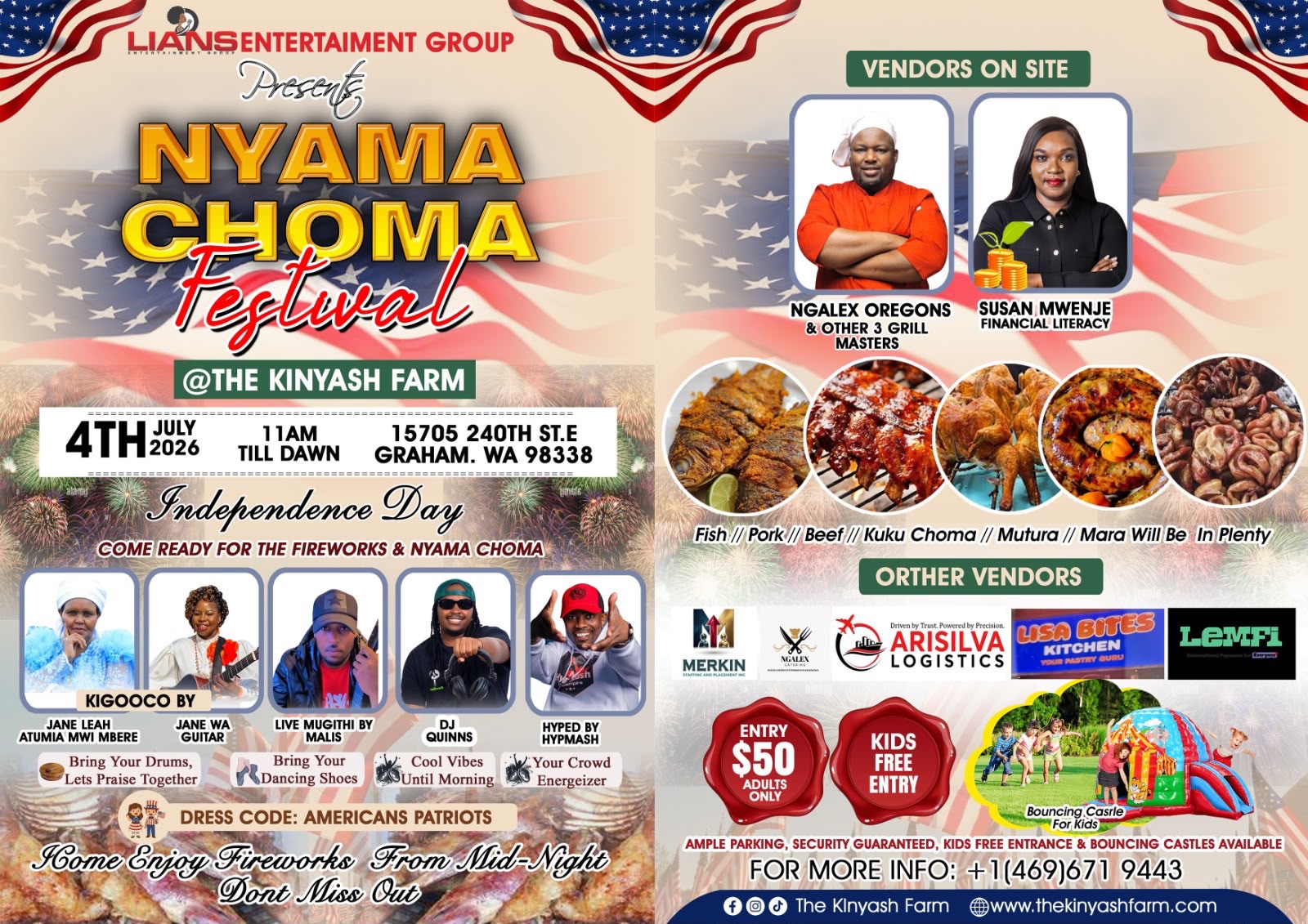 Nyama Choma Festival, 4th July, Kinyash Farm, hyped by HypMash